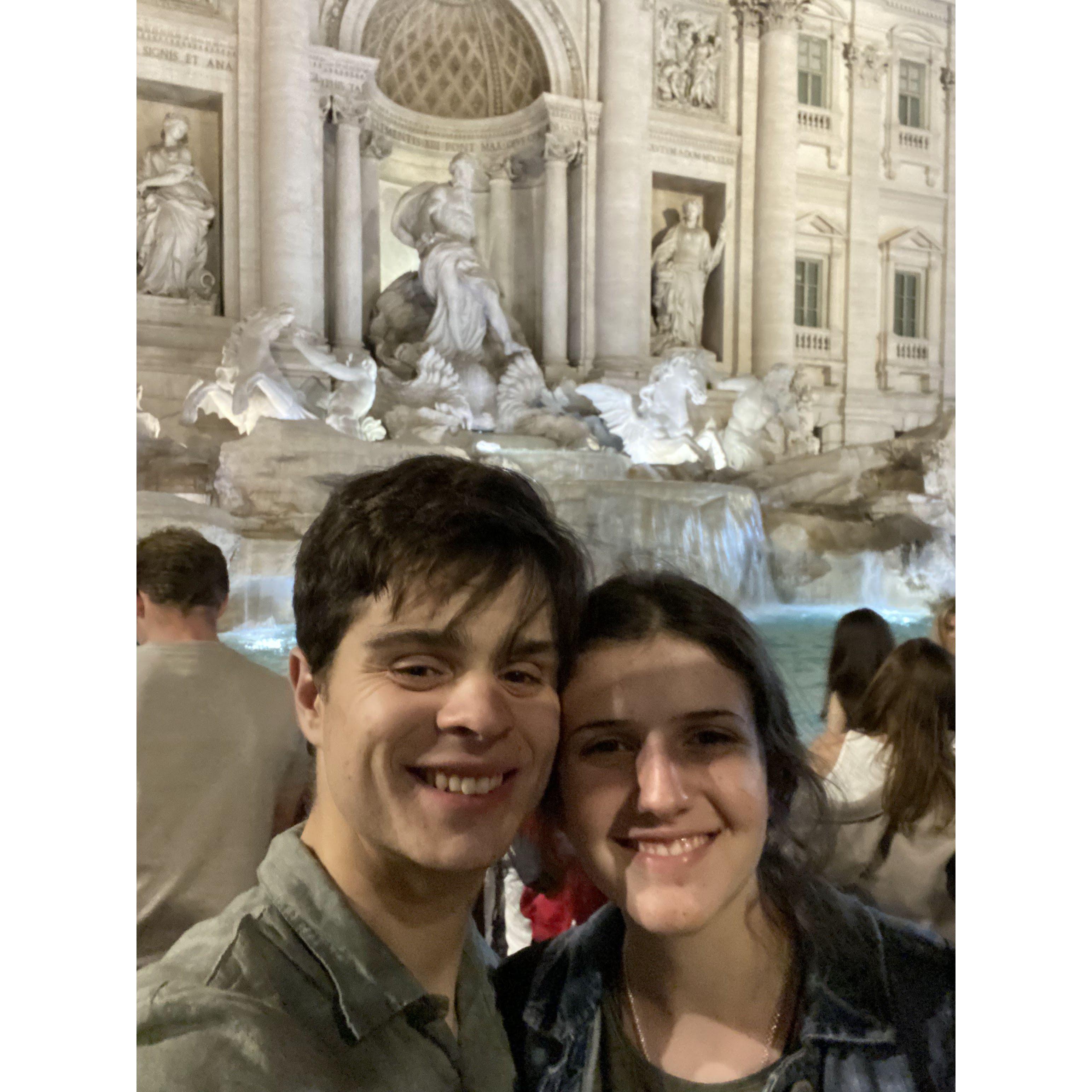 We didn't take a pic here on the very first date, so we rushed to get one on our last day there.