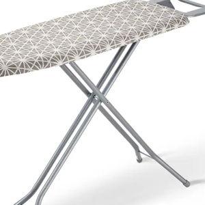 VEVOR - Ironing Board with Large 51 x 13 Ironing Surface, Thickened 4 Layers Iron Board with Heat Resistant Cover - Gray,Silver