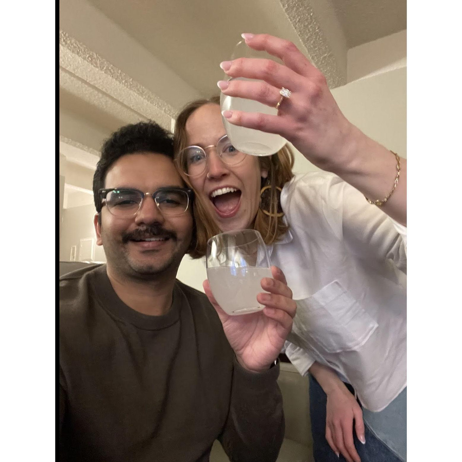 Boom! We're engaged