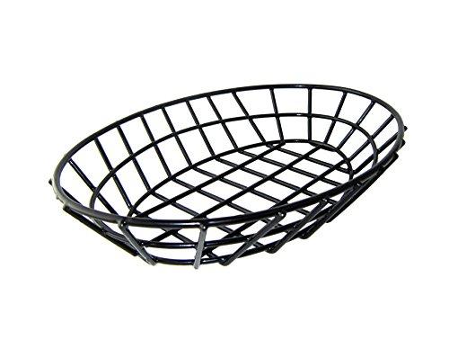 G.E.T. Enterprises 4-30144 9.75" x 6.25" Oval Basket, 2.25" Clipper Mill, Iron Powder Coated