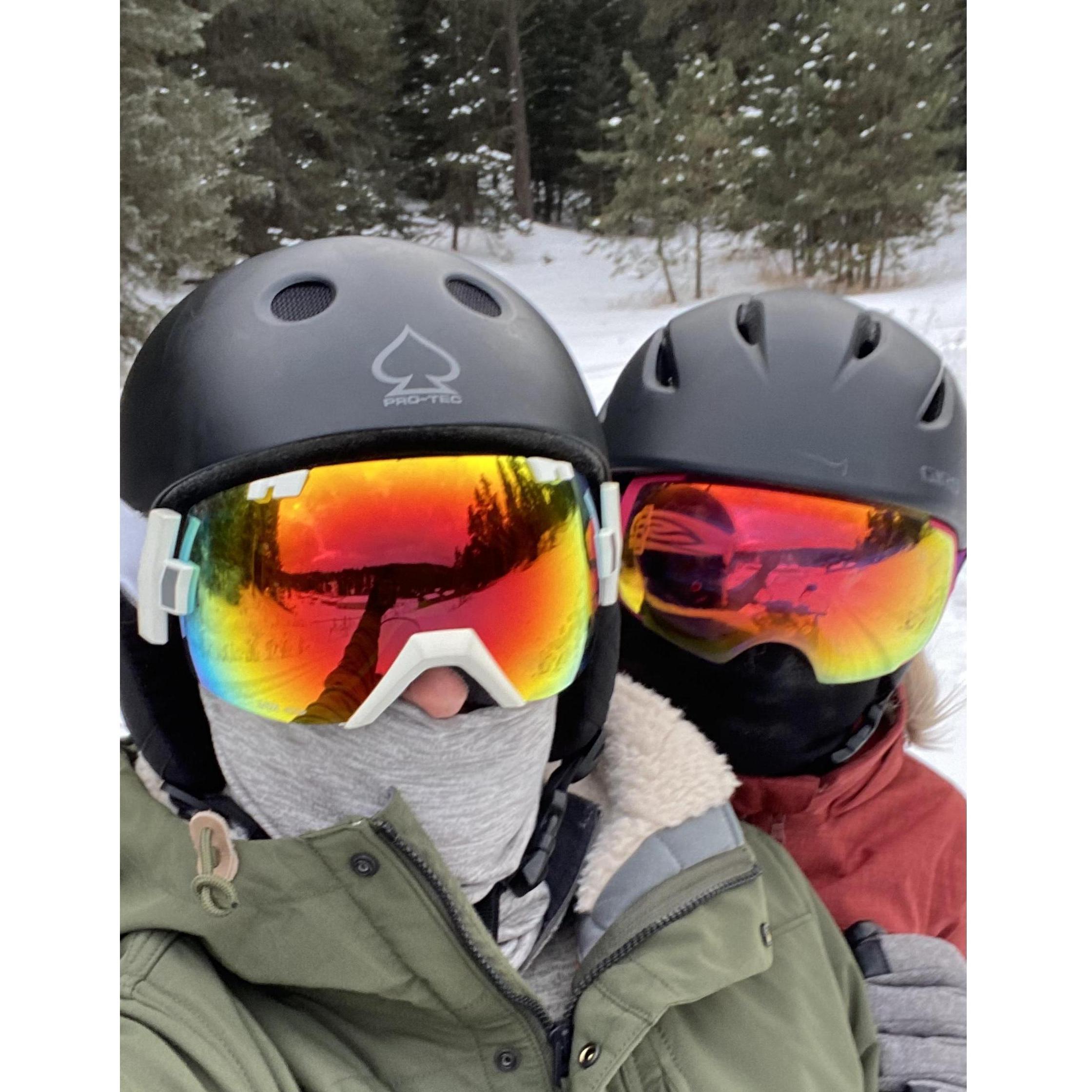 Snowmobiling in the Black Hills, SD.