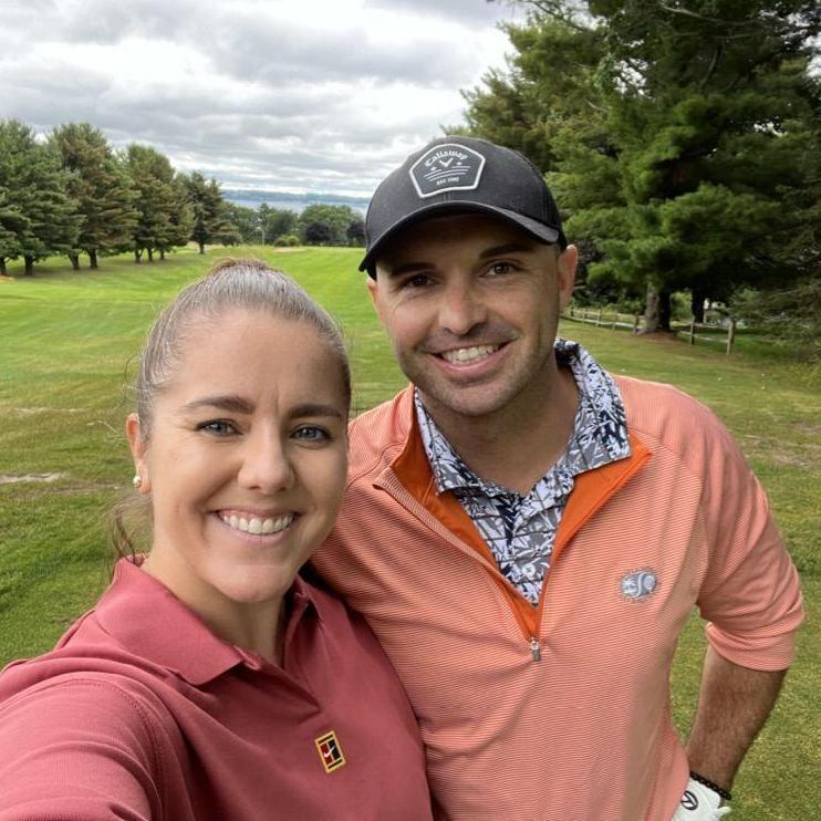 Golfing at Harbor Point Golf Course