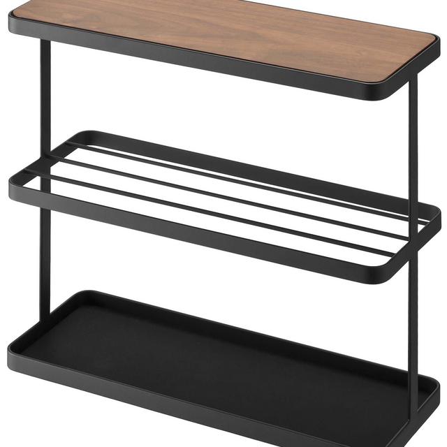 Yamazaki Home End Storage Side Table, One Size, Black
