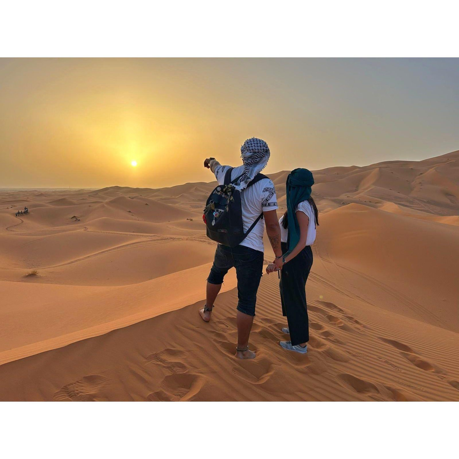 Stunning sunset in Morocco