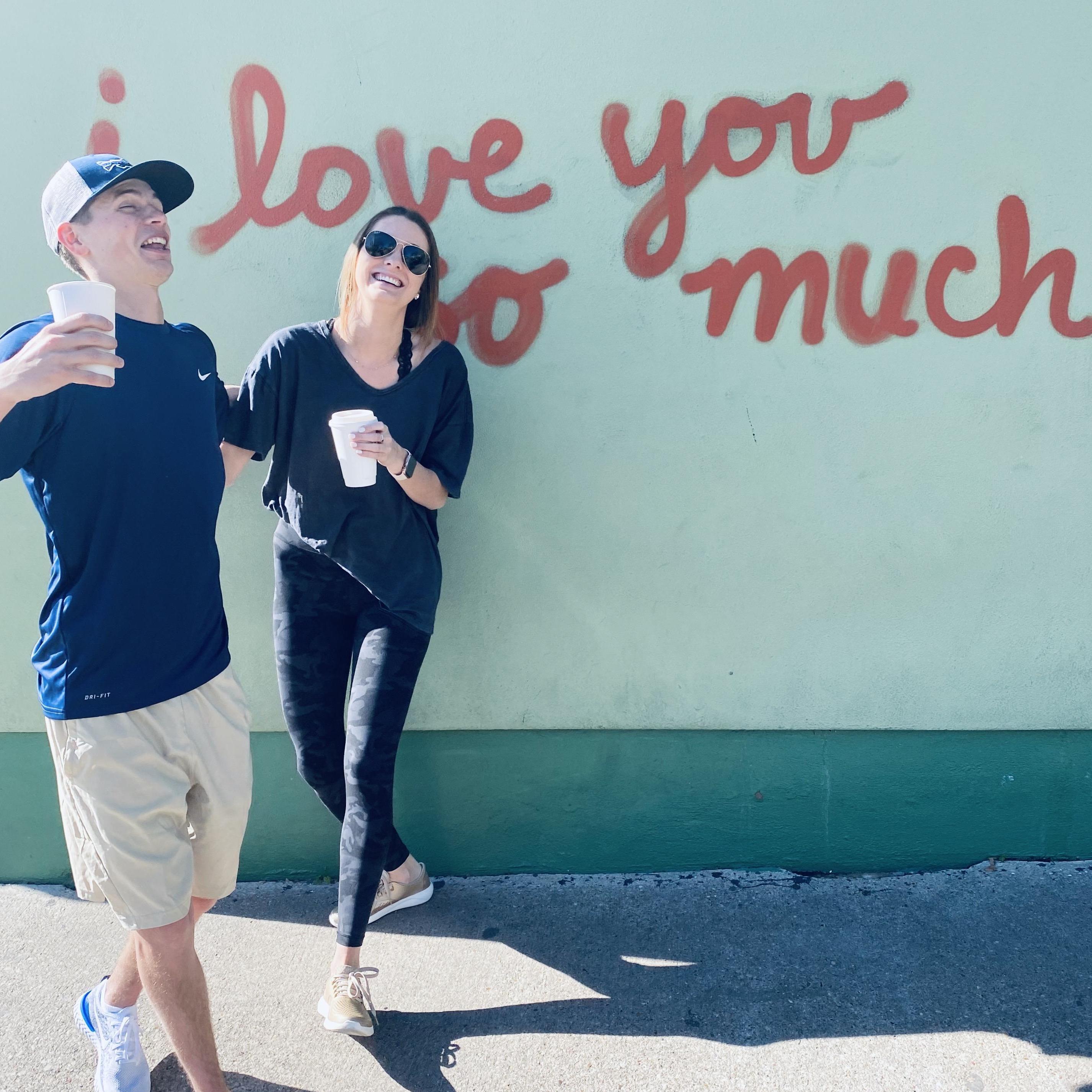 this was taken in front of a cute little coffee shop when we visited austin, texas, 2020