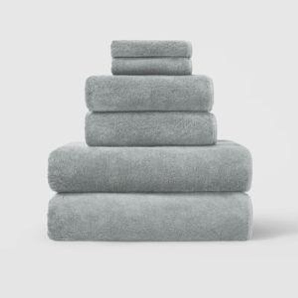 Spa Towel Collection - 6 Piece Set, Smoke