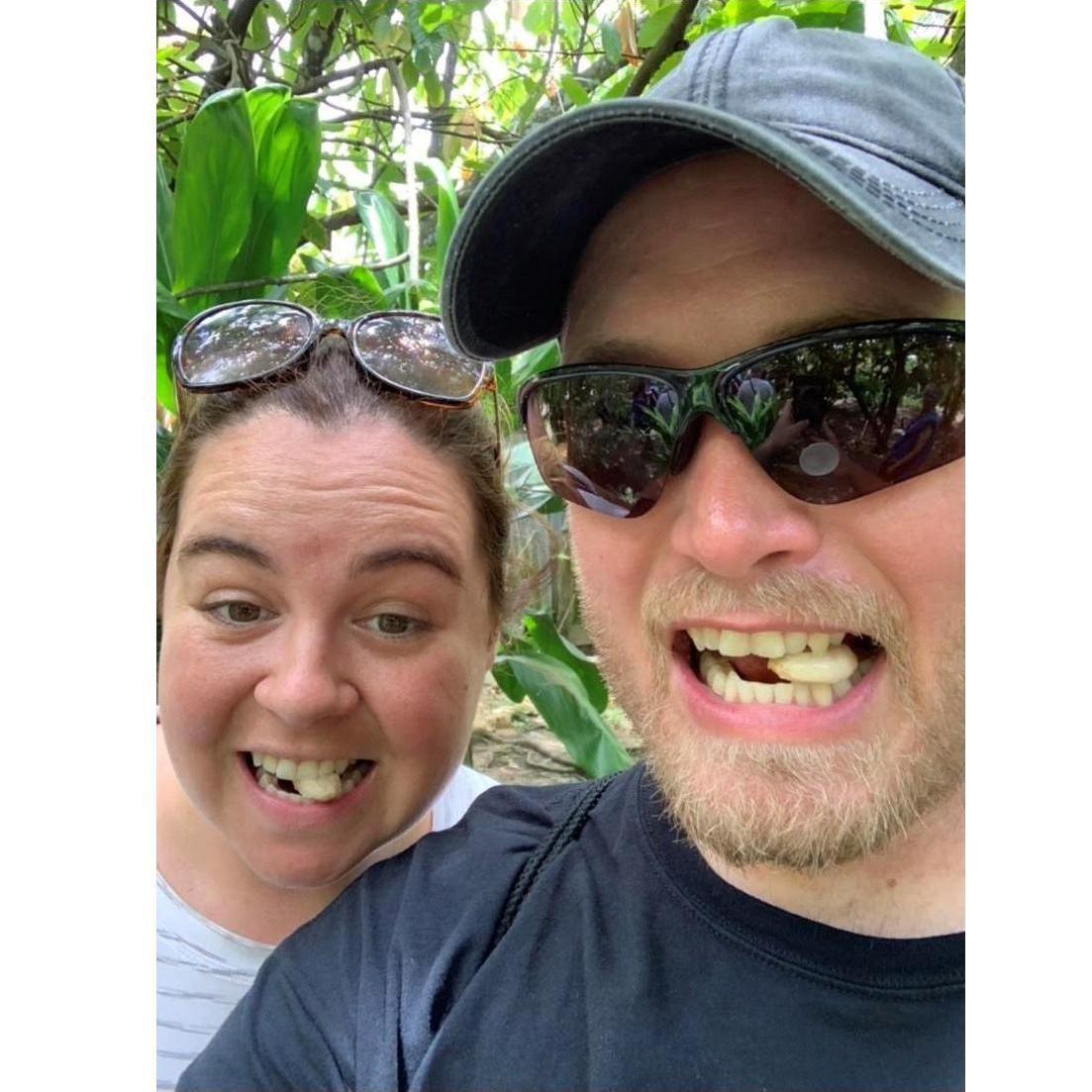Trip to Dominican Republic eating Cocoa bean fresh out of the pod