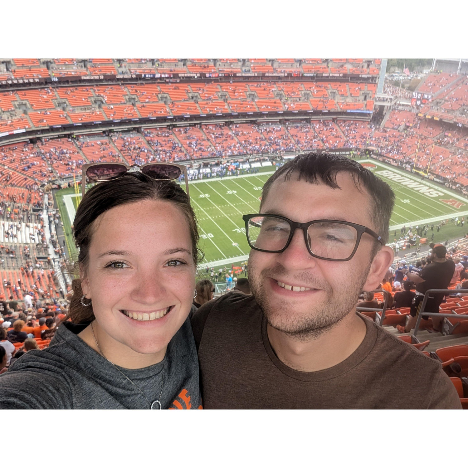 Our first Browns game in 2024.