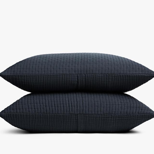 Organic Air Cotton Sham Set (Midnight Blue)