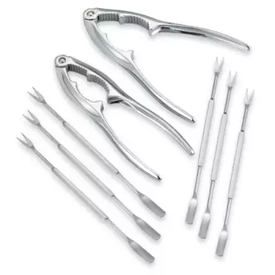 Lifetime Cutlery 8-Piece Stainless Steel Seafood Cracker Set