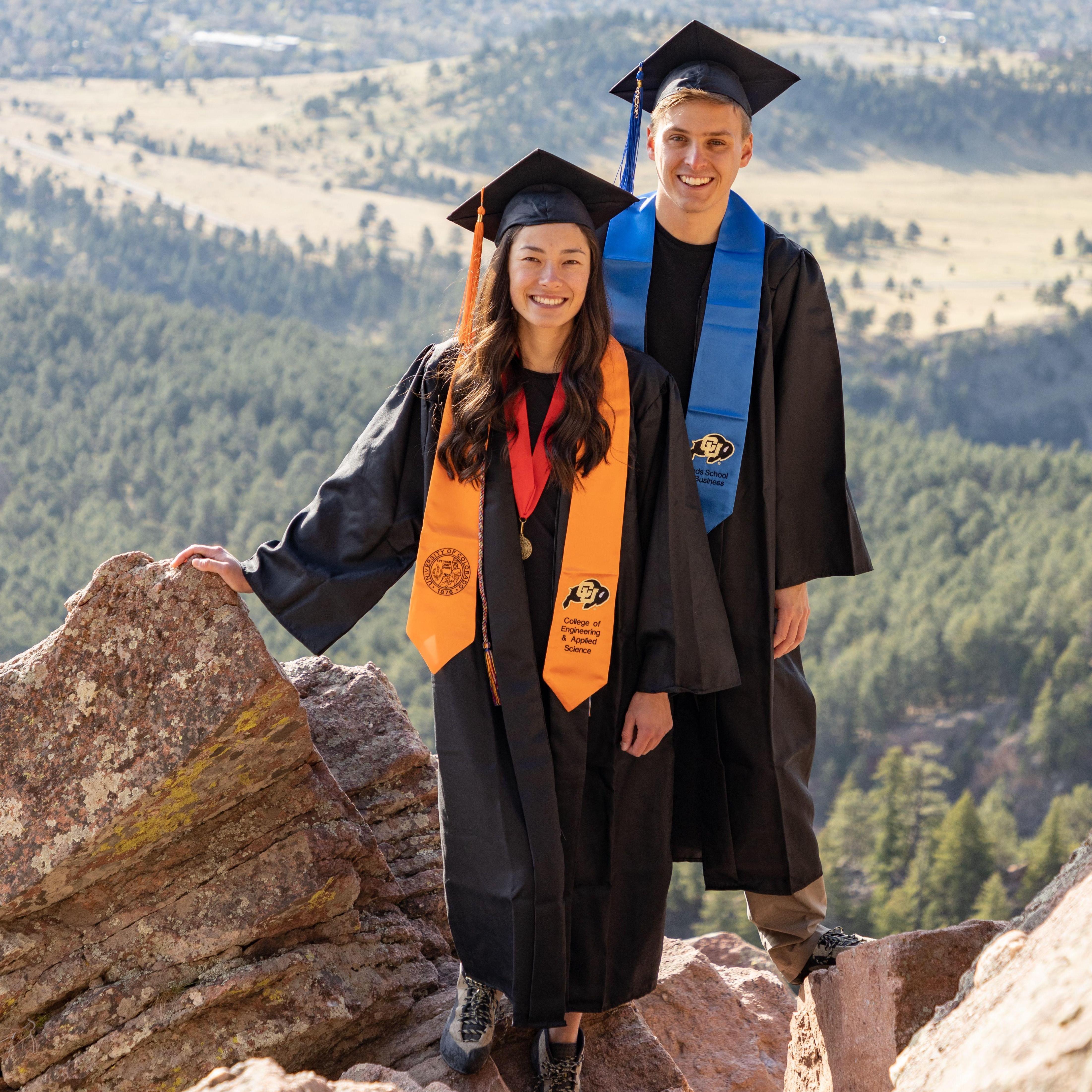 May 2022 - Drew and Jessie graduated from CU Boulder! Sko buffs!