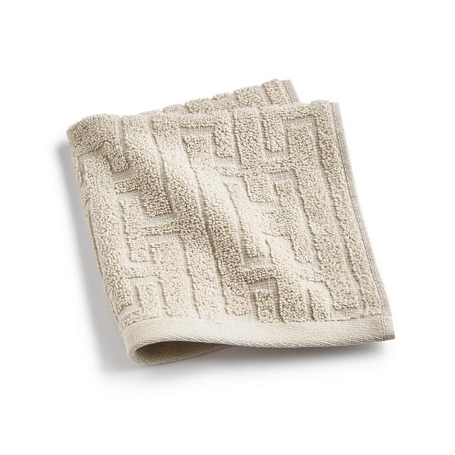 Hotel Collection Sculpted Chain-Link Wash Towel, 13" x 13", Exclusively at Macy’s