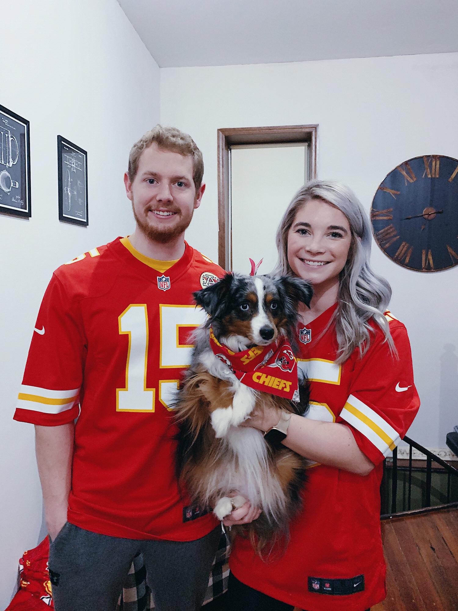 Rooting for the Chiefs who won the Super Bowl.
