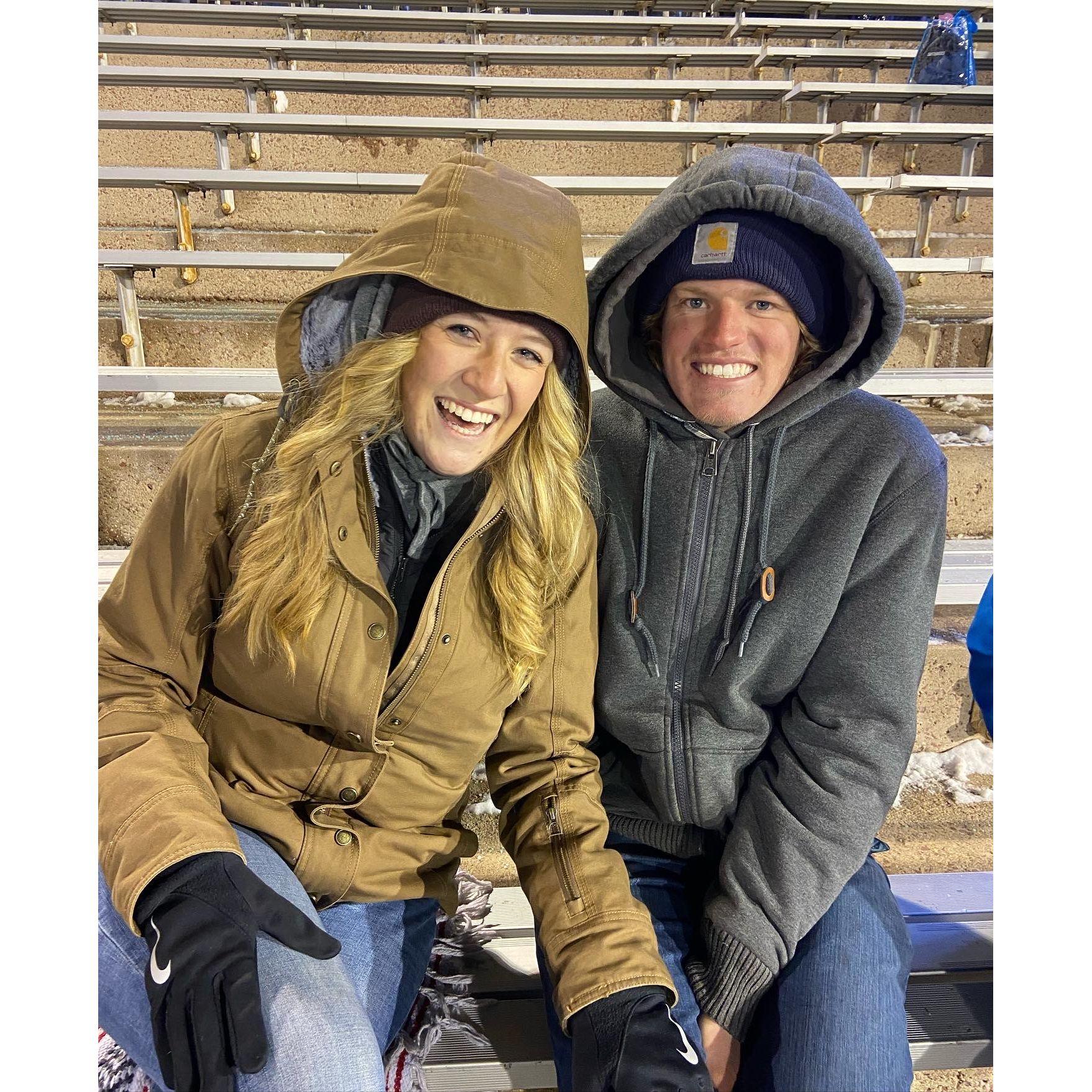 Air force Football- it was freezing