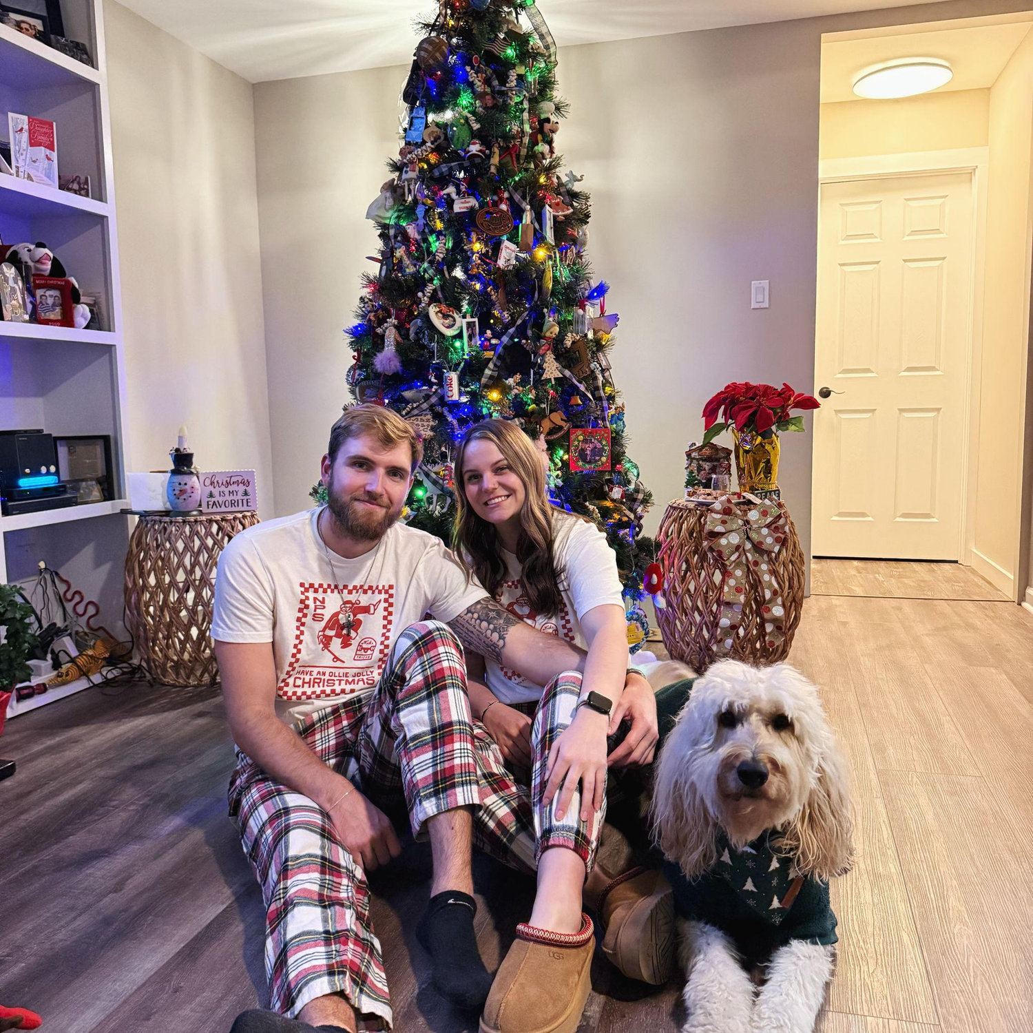 Matching Christmas pajamas are so fun
