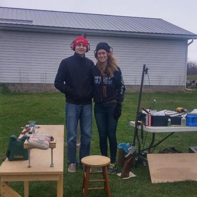 Shooting some black powder with my dad