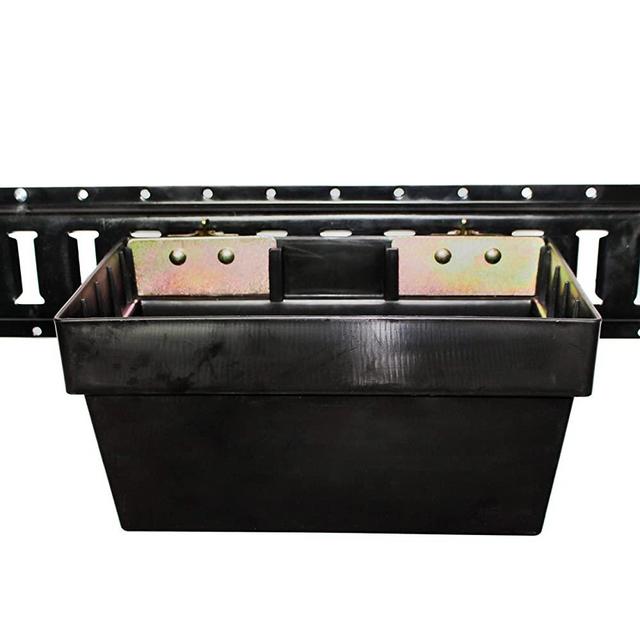 E-Track Basket | Trailer Organizing Storage Pail | 13" x 7-1/8" x 6-1/2" Heavy Duty Organization Bin for Trucks and Warehouses | Etrack & Wall Mount