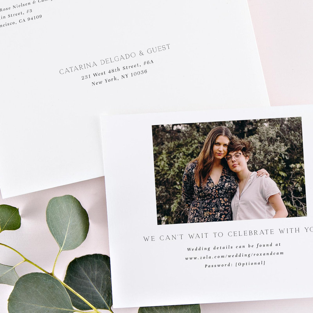 Zariah Photo | Black | Zola Save The Dates