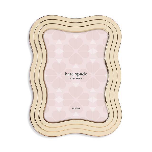 kate spade new york South Street Gold Wavy Frame, 5" x 7"