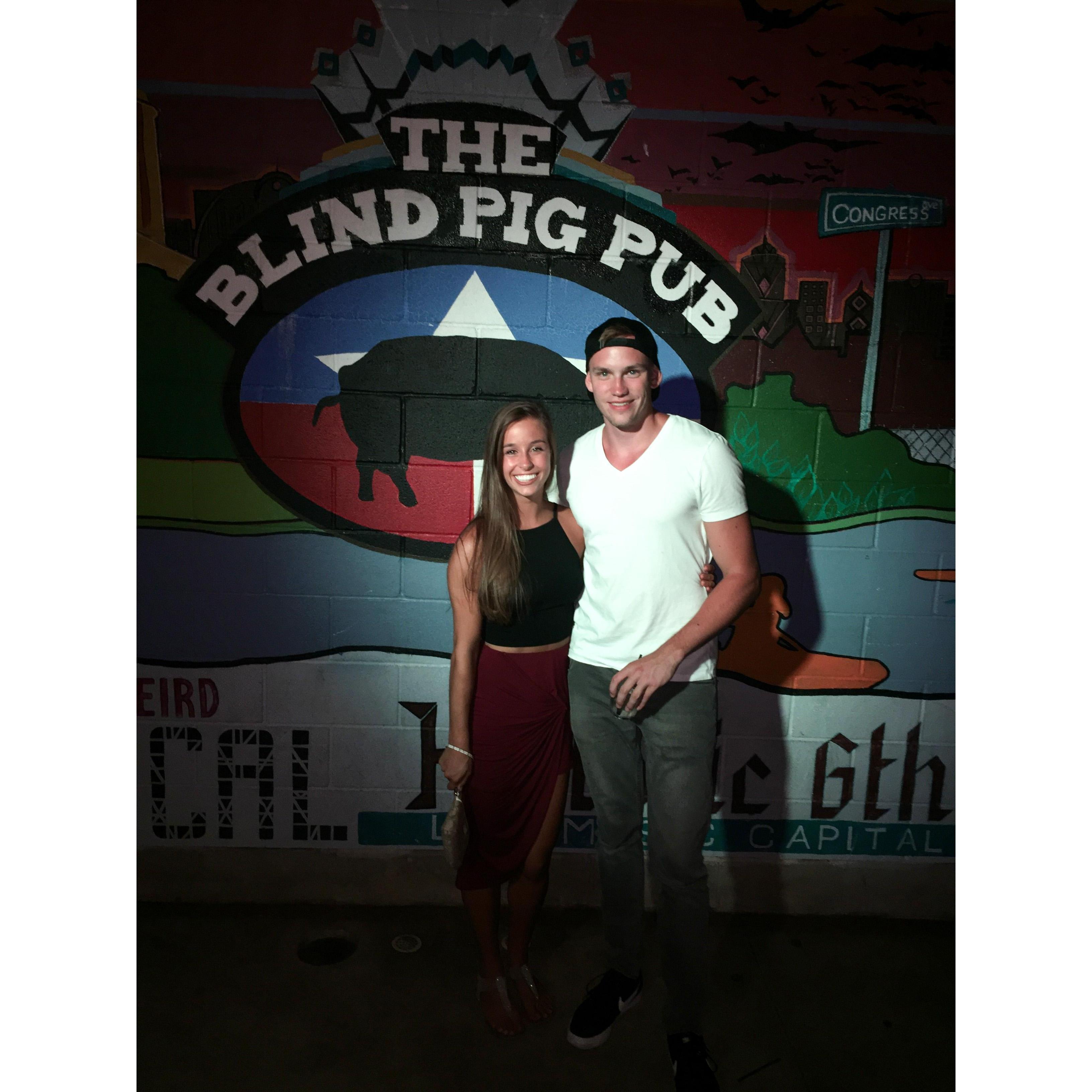 Our first official date night visiting Austin, TX after reconnecting after 3 years