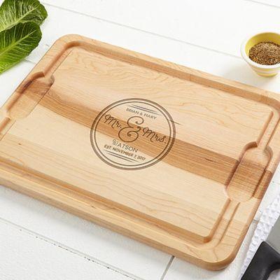Circle of Love 15-Inch x 21-Inch Cutting Board in Maple