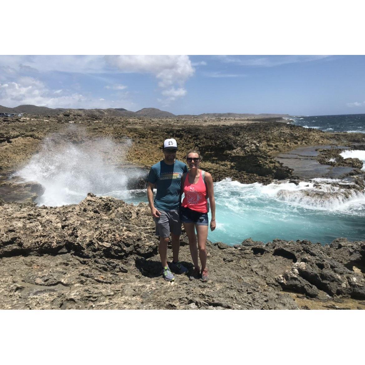 Our first big trip together in June of 2019- to the island of Curacao!