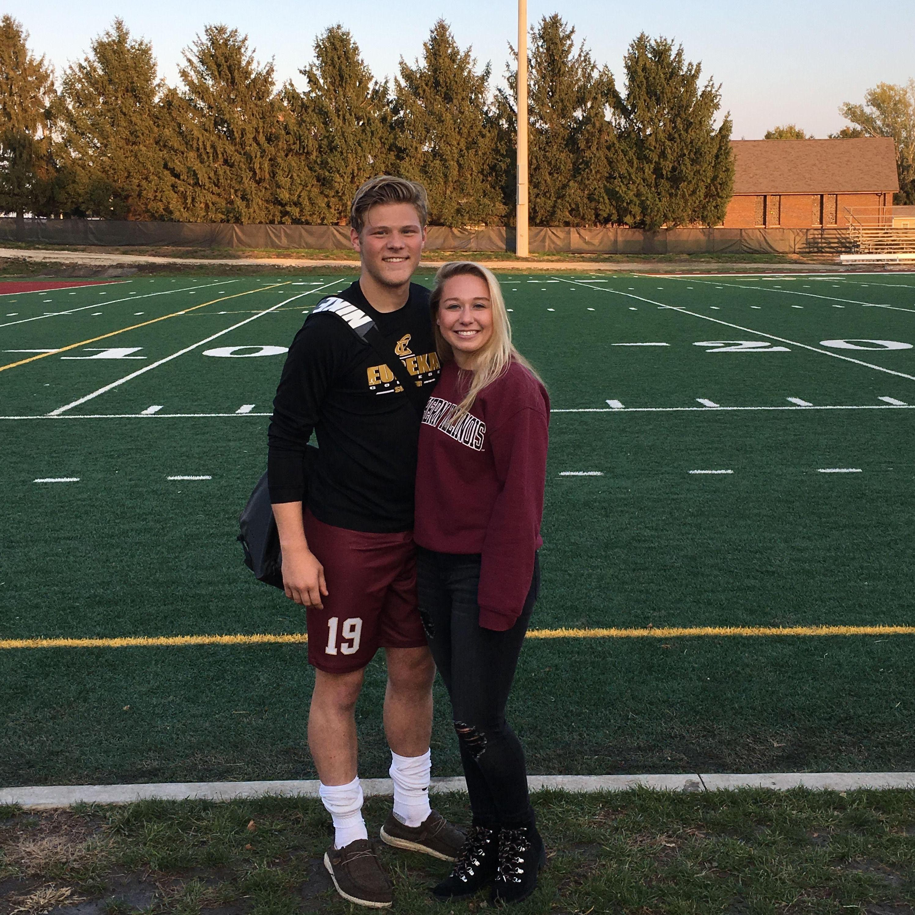 At Michael's first Eureka College soccer game. They probably lost but we still had fun!