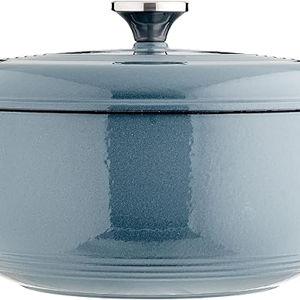 Lodge EC6D34 Enameled Dutch Oven, 6 Qt, Storm Blue
