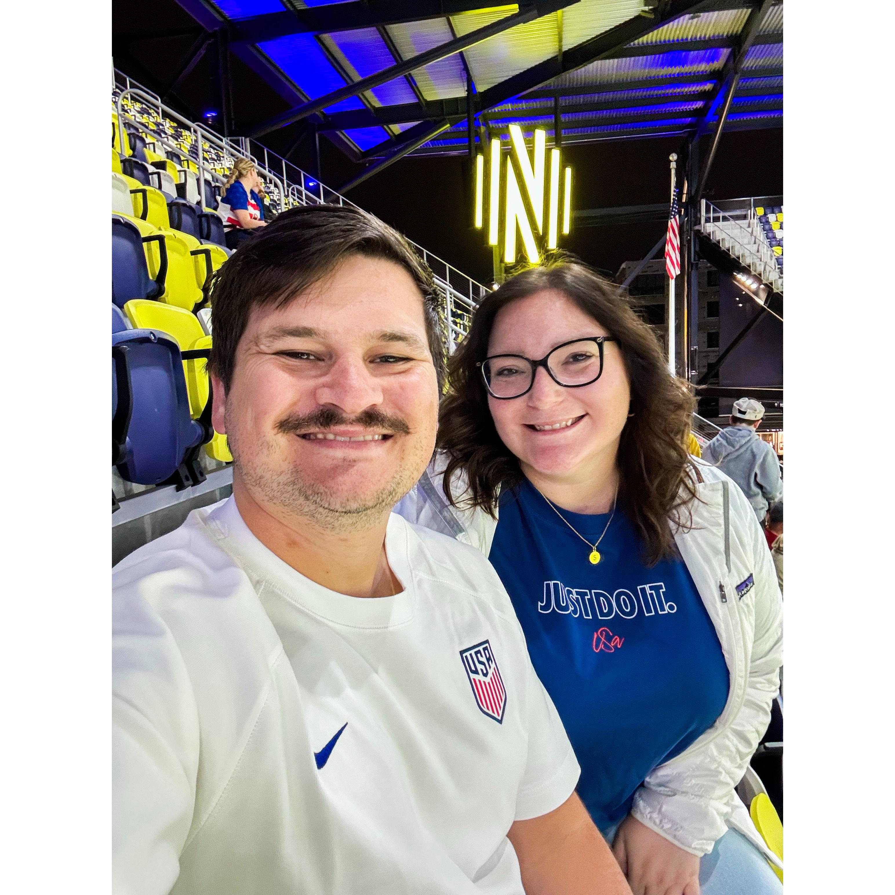 First time we saw a USA national team play!