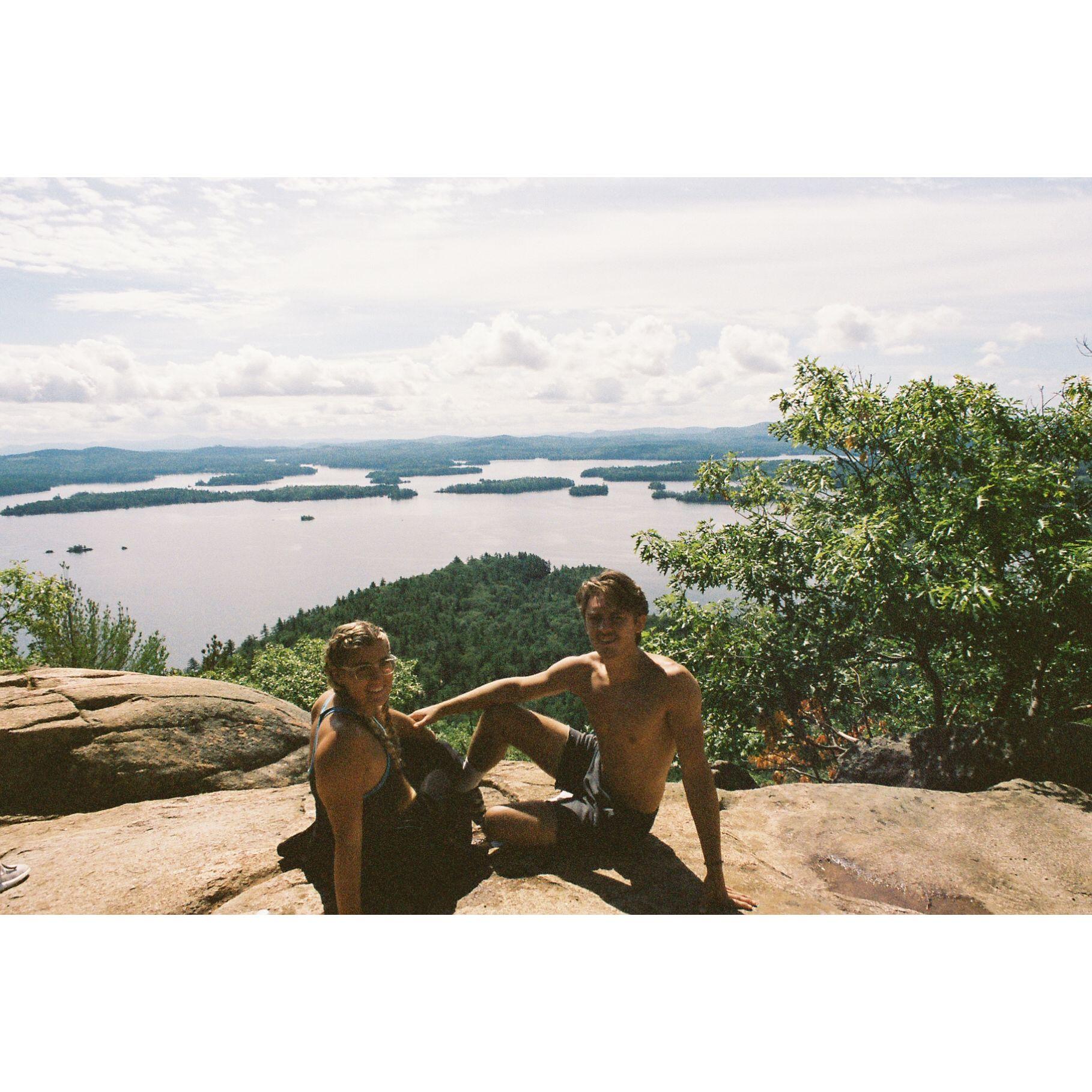 After hiking Rattlesnake Mountain in New Hampshire