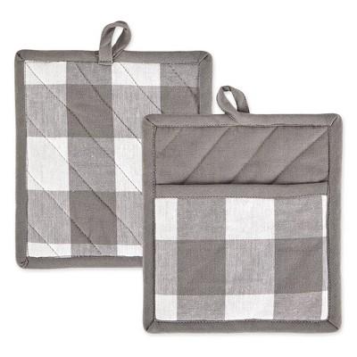 2pk Cotton Buffalo Check Potholder Set - Design Imports
