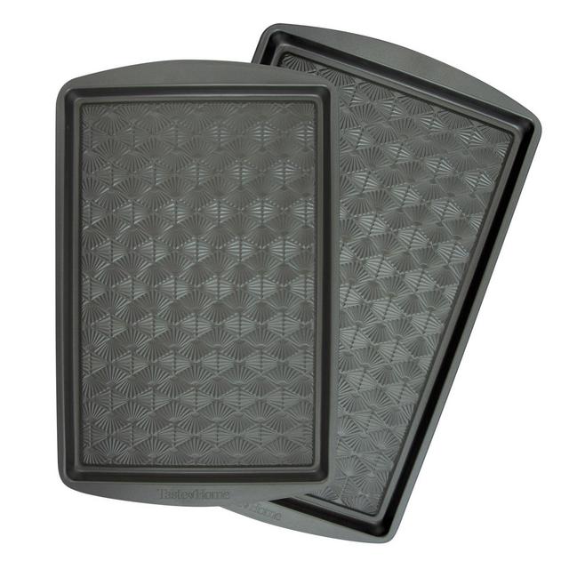Taste of Home® Nonstick Metal 2-Piece Baking Sheet Set in Grey