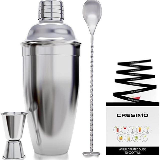 Cresimo 24 Ounce Cocktail Shaker Bar Set with Accessories