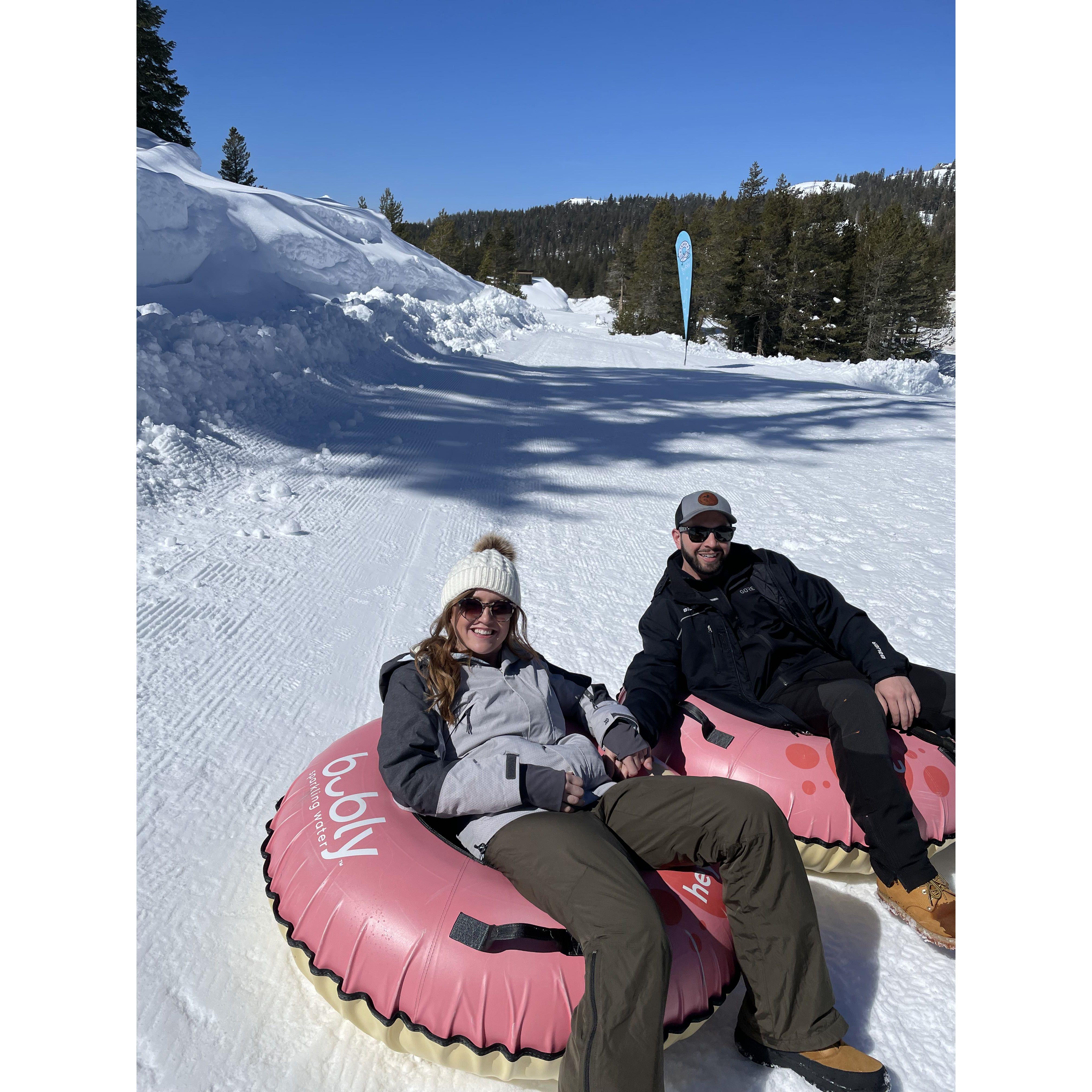 Tubing in Tahoe!