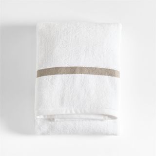 Tuxedo Stripe Organic Cotton Bath Towel