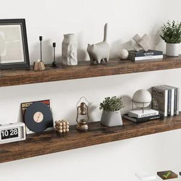 72 Inch Long Floating Shelves for Wall 2 Pack