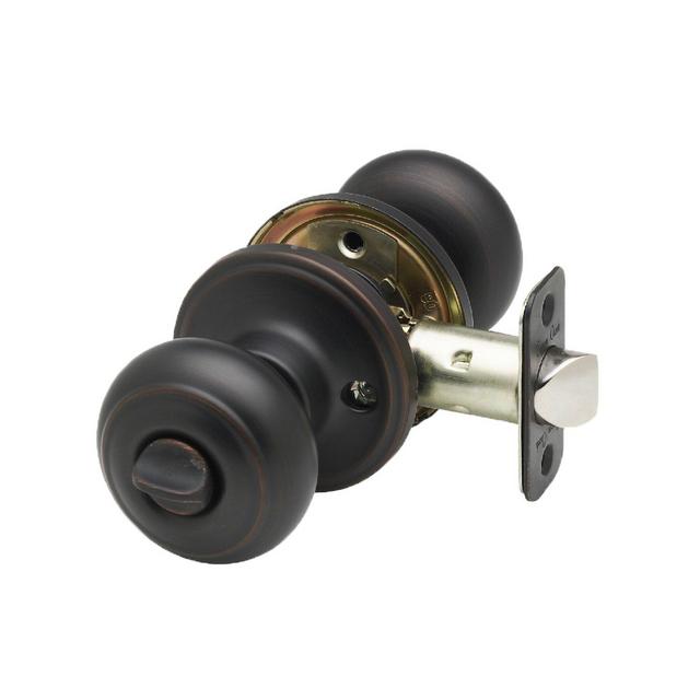 Copper Creek CK2030TB Colonial Privacy Door Knob, Tuscan Bronze