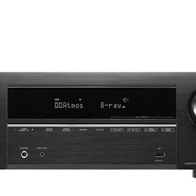 Denon AVR-X1700H 7.2 Channel AV Receiver - 80W/Channel (2021 Model), Advanced 8K HDMI Video w/ eARC, Full 3D Audio - Dolby Atmos, DTS:X, Wireless Streaming, Built-in HEOS, Amazon Alexa Voice Control