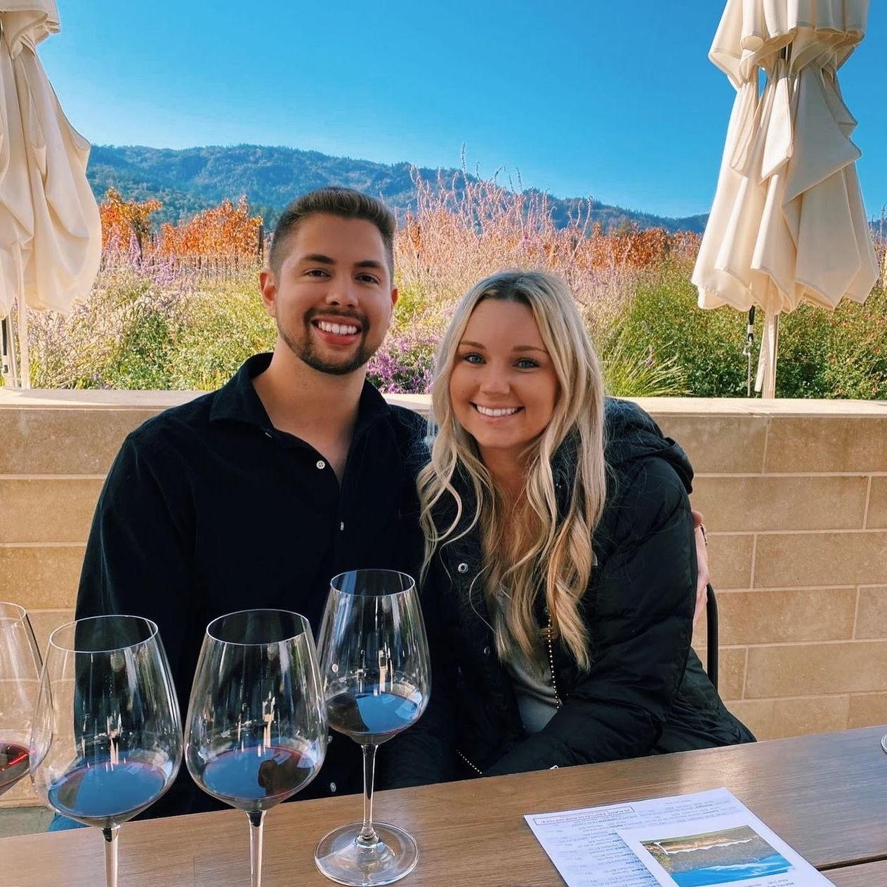 Napa trip...Kaleigh and Kevin love their wine!