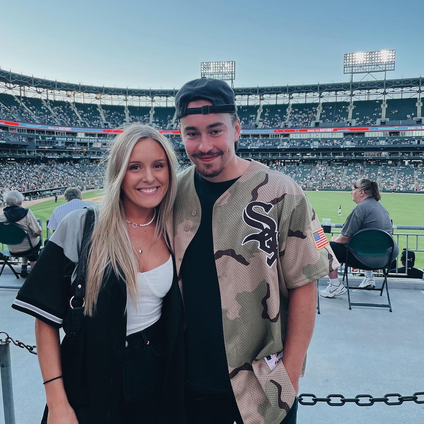 Andrew’s first time attending a White Sox game! Even got him to wear a jersey;)