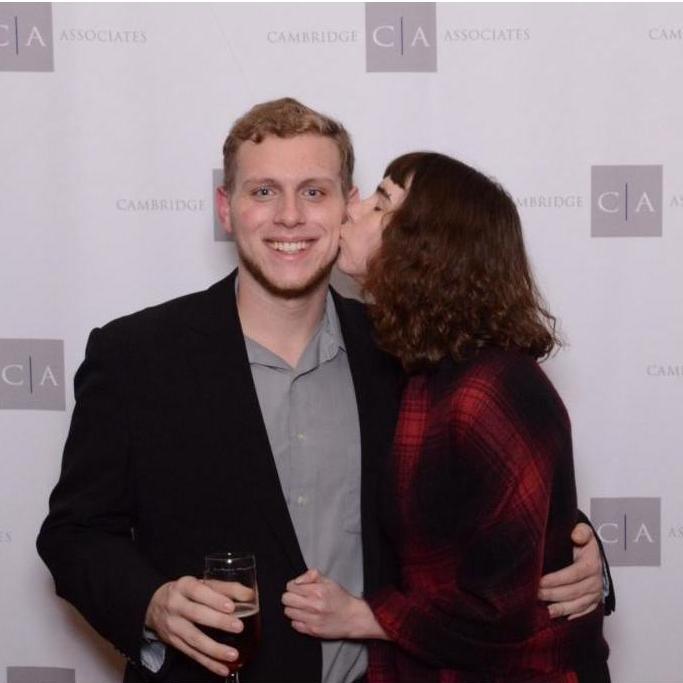 First holiday party, red carpet treatment!