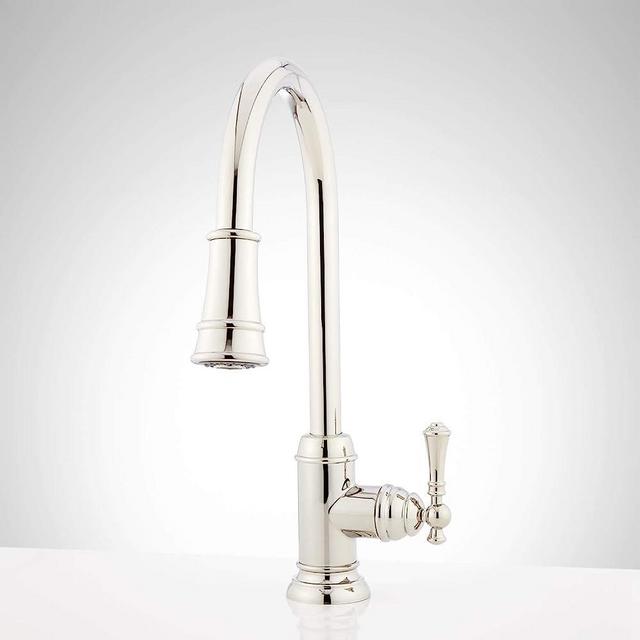Signature Hardware 448174 Amberley 1.8 GPM Single Hole Pull Down Kitchen Faucet