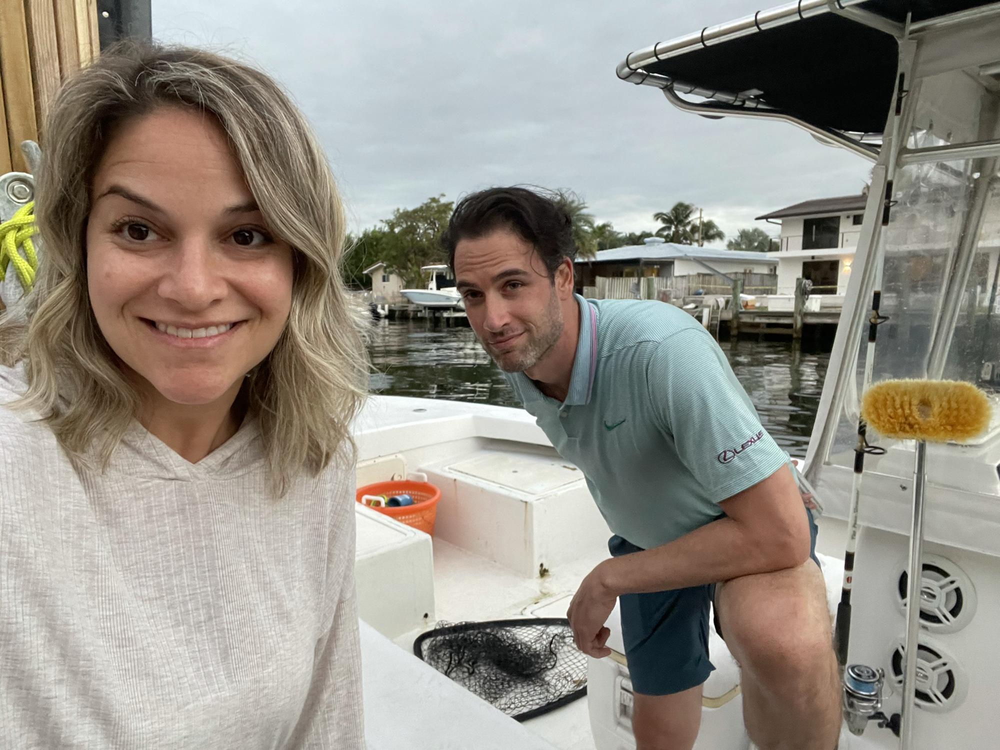 November 2020 in Miami, on Richard and Marisa’s boat 🐠