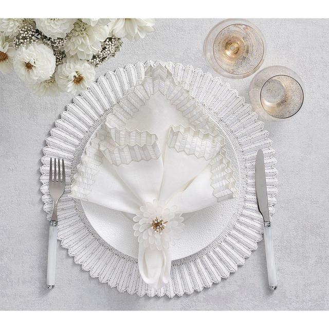 Kim Seybert Lumina Napkin in White