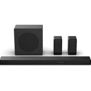 Hisense - AX5140Q 5.1.4 Channel Soundbar with Wireless Subwoofer and Rear Speakers, Hi-Concerto, Dolby Atmos, and DTS: X - Black