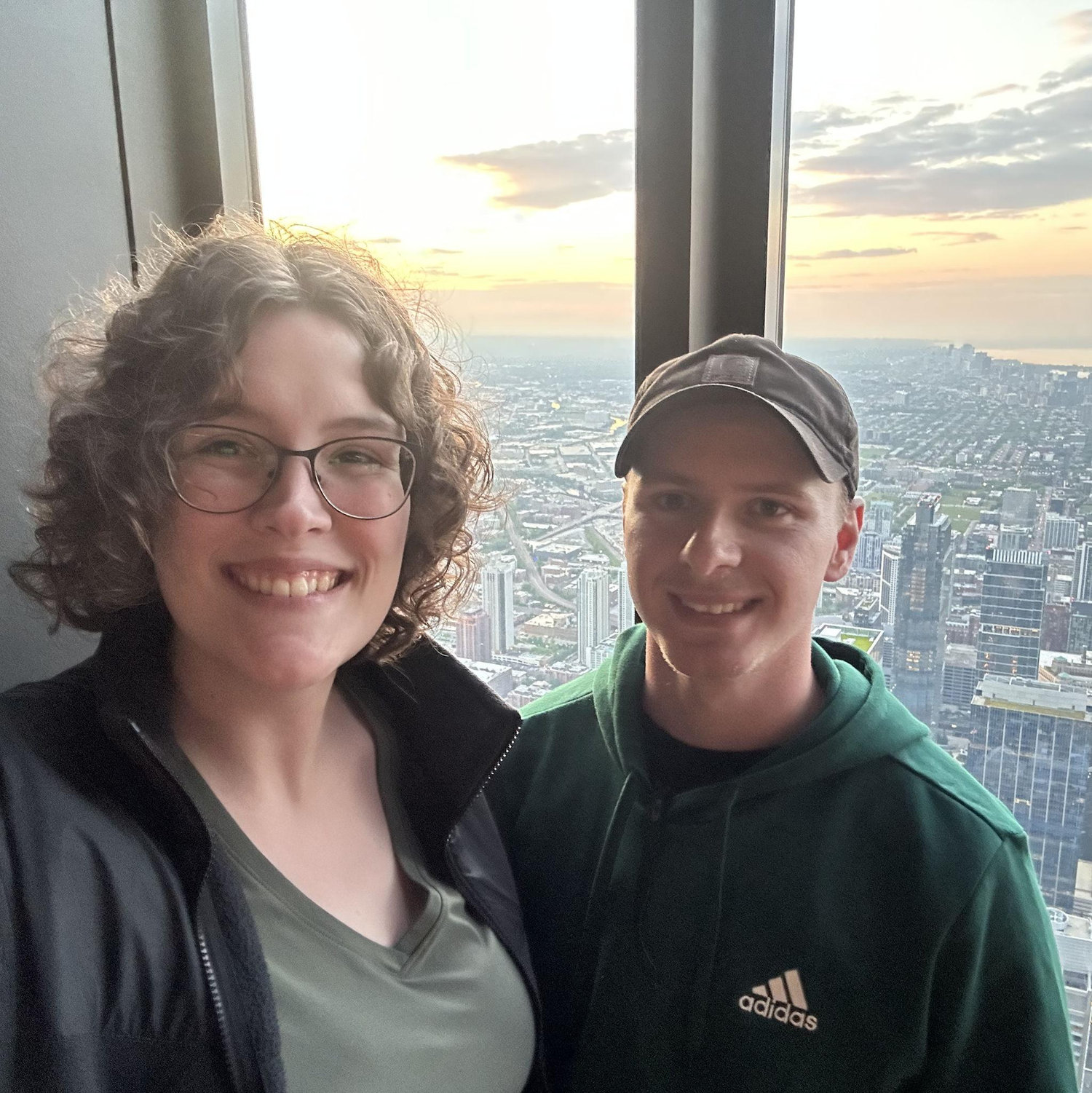 Us at the top of the Sears Tower in Chicago (May 2025)