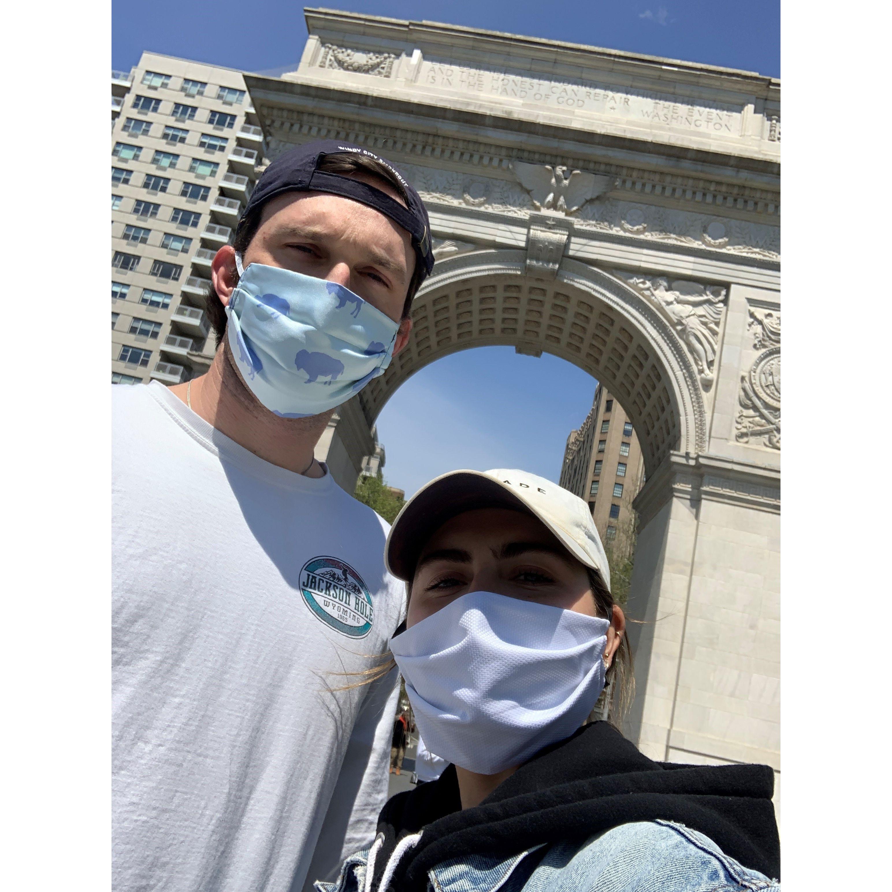 COVID.
Washington Square Park, NYC