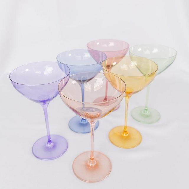 Estelle Colored Martini Glass - Set of 6 {Mixed Set}