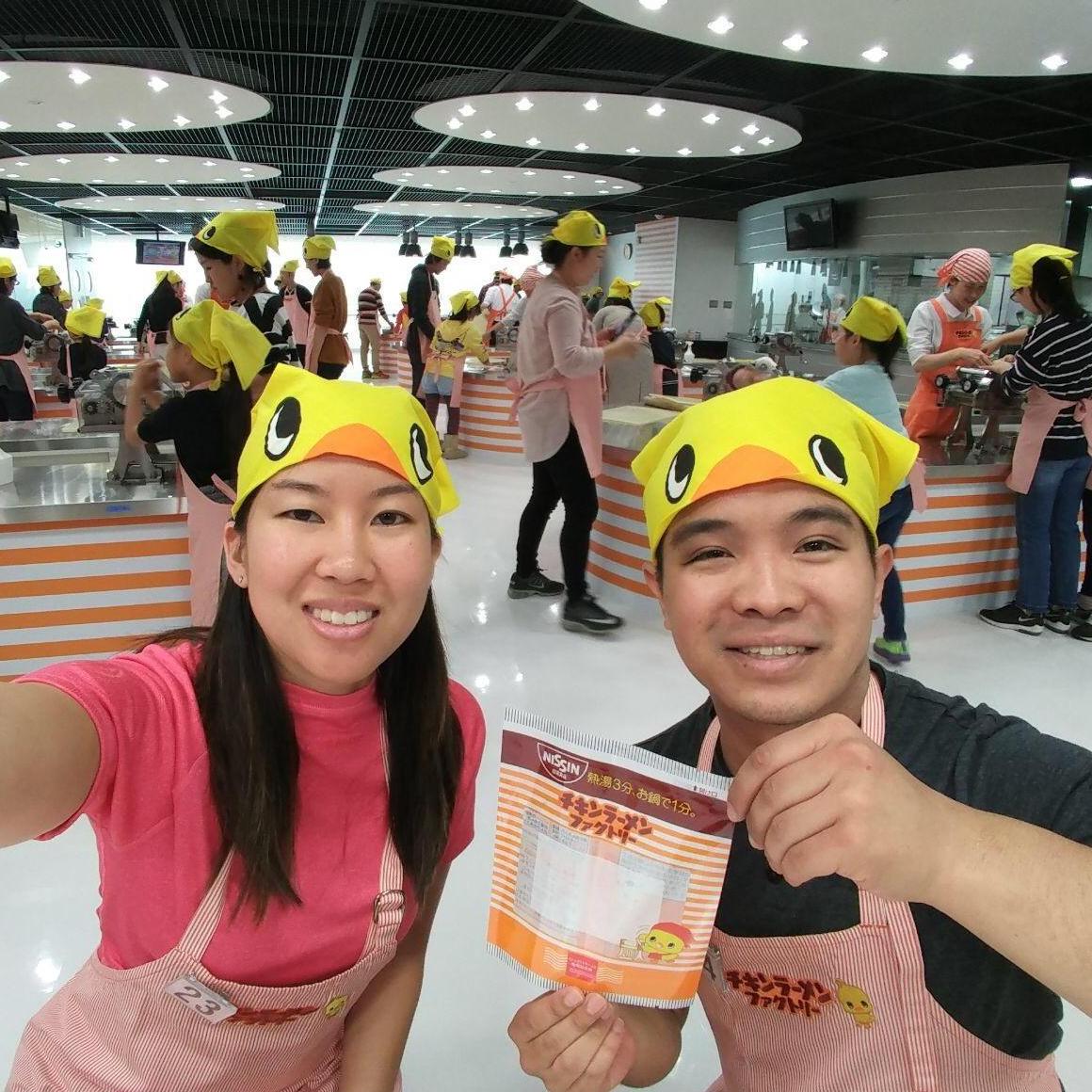 Made instant ramen together in Japan (October 2017)