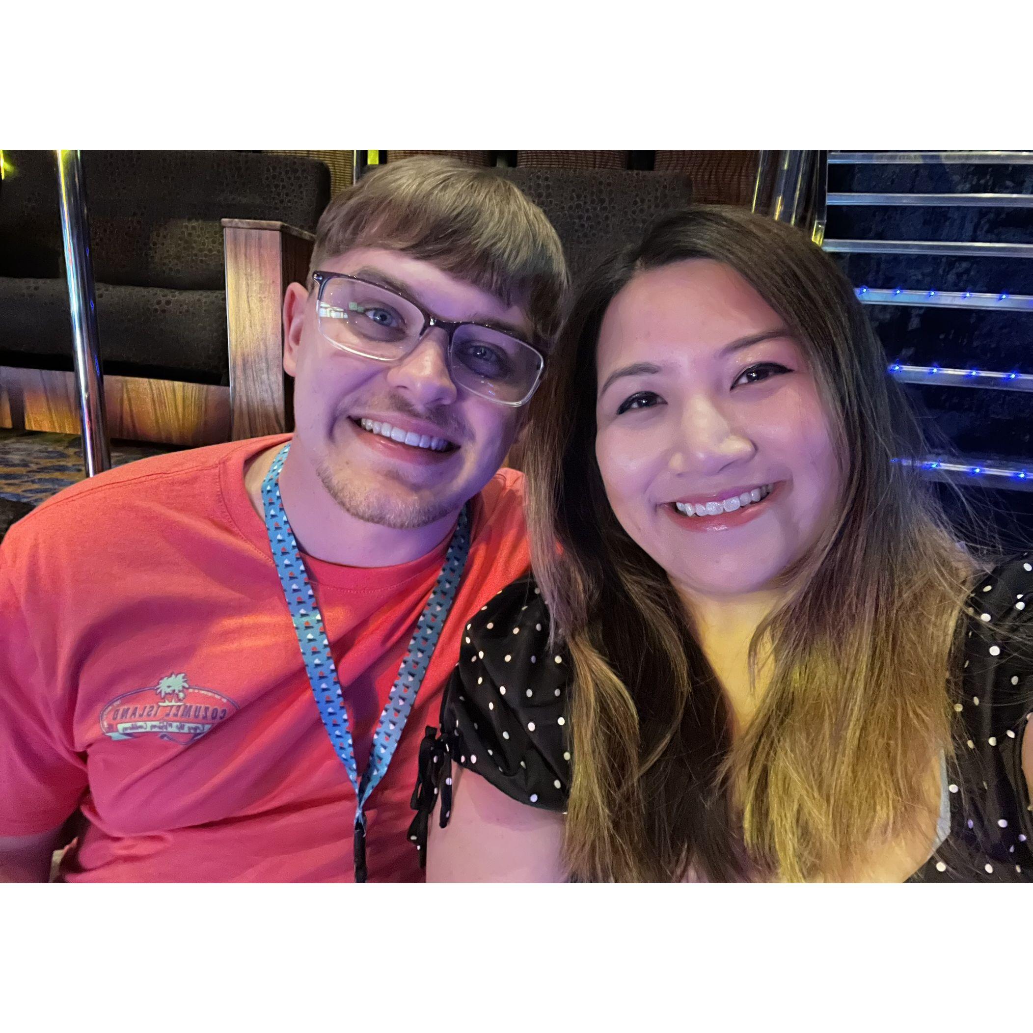 On our first cruise!